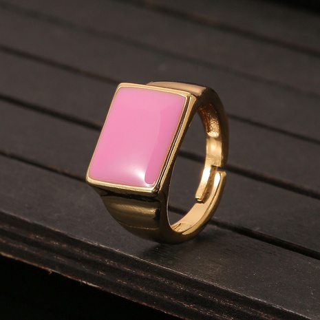 Mode rechteckiger Öltropfen vergoldeter Ring Großhandel Nihaojewelry's discount tags
