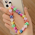 ethnic small daisy pearl beaded mobile phone chainpicture54