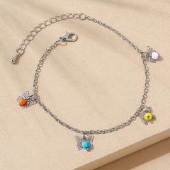 ethnic hollow butterfly color resin anklet wholesale Nihaojewelry