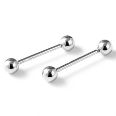 simple titanium steel 1 pair earrings tongue nails wholesale Nihaojewelry