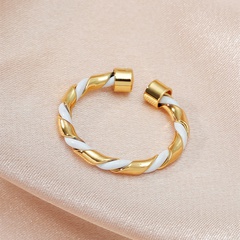 modische kollidierende Farbe verkupferter Echtgold offener Ring