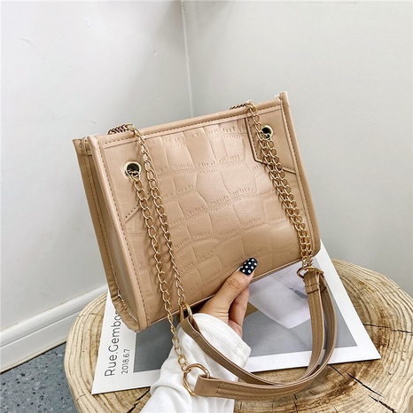 Fashion stone pattern chain tote bag wholesale Nihaojewelry's discount tags
