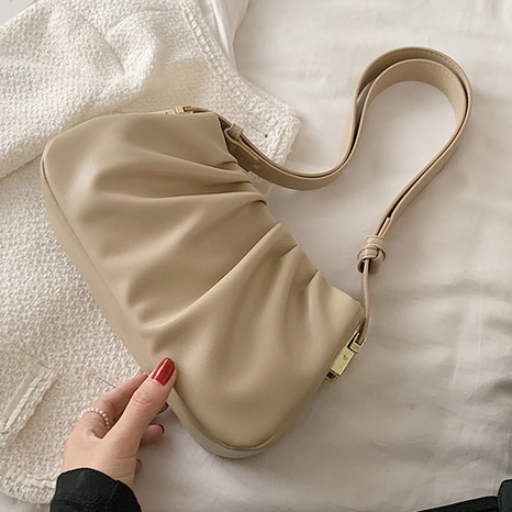 nouveau sac pliable sous les bras de couleur unie à la mode en gros Nihaojewelry's discount tags
