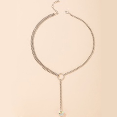 Koreanische dicke Kette fünfzackiger Stern einlagige Halskette Großhandel Nihaojewelry