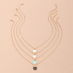 pendentif chat simple pour enfants quatre combinaisons de colliers en gros Nihaojewelry