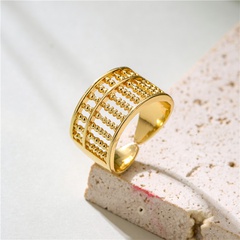 wholesale jewelry retro abacus shape copper opening ring nihaojewelry