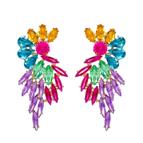 geometric color diamond hollow earrings wholesale jewelry Nihaojewelry's discount tags