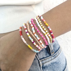 wholesale jewelry bohemian style handmade color beaded bracelet 8-piece set nihaojewelry