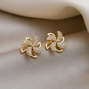 simple rotate fan shape earrings wholesale Nihaojewelrypicture11