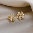 simple rotate fan shape earrings wholesale Nihaojewelrypicture14