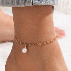 Bracelet de cheville à une seule couche en perles de coréen en gros Nihaojewelry