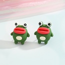 cartoon frog monkey resin animal earrings wholesale Nihaojewelrypicture11