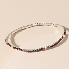 Simple brown ultra-fine single drainage diamond bracelet wholesale Nihaojewelry