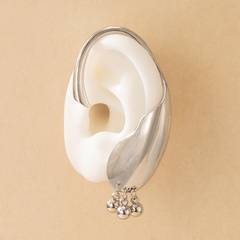 retro small bell pendent alloy ear bone clip wholesale Nihaojewelry