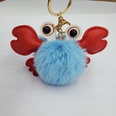 Creative PU Crab Hair Ball Keychainpicture24