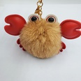 Creative PU Crab Hair Ball Keychainpicture25