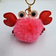 Creative PU Crab Hair Ball Keychainpicture26