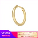 solid color glossy copper ear buckle wholesale Nihaojewelrypicture13
