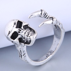fashion retro simple skull open alloy ring wholesale Nihaojewelry