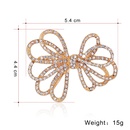 retro alloy diamondstudded hollow bow brooch wholesale Nihaojewelrypicture9