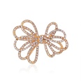 retro alloy diamondstudded hollow bow brooch wholesale Nihaojewelrypicture13