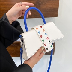 wholesale color rivets portable messenger small square bag nihaojewelry