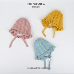 twist open bandage windproof korean style children's knitted hats wholesale Nihaojewelry