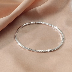 Mode ultrafeine Single Drainage weißes Diamantarmband Großhandel Nihaojewelry