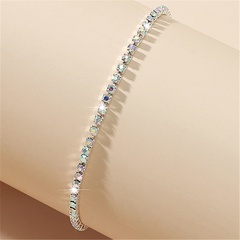 fashion shiny colorful rhinestone single row bracelet wholesale Nihaojewelry