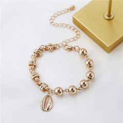 wholesale jewelry shell pendant asymmetrical beaded bracelet nihaojewelry