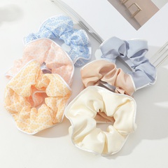 retro satin candy color fabric hair scrunchies wholesale Nihaojewelry