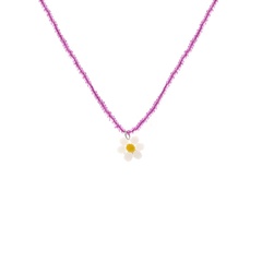 böhmische einfache mode macaron farbe miyuki perlen blume halskette Großhandel nihaojewelry