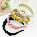 retro solid color fabric braided braid headband wholesale Nihaojewelrypicture20