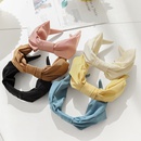 Korean solid color fabric knot headband wholesale Nihaojewelrypicture14