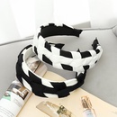 Korean clashing color fabric widebrimmed headband wholesale Nihaojewelrypicture13