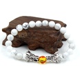 wholesale jewelry volcanic stone white turquoise topaz loong head bracelet nihaojewelrypicture33