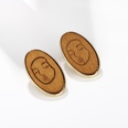 Grohandel Schmuck ethnischen Stil Holz Gesicht Linienmuster runden Anhnger Ohrringe nihaojewelrypicture13