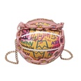 Graffiti acrlico cadena de un solo hombro con forma de bola bolso al por mayor Nihaojewelrypicture26