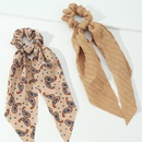 fashion streamer solid color printing hair scrunchies combination wholesale Nihaojewelrypicture8