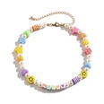 simple star handmade beaded soft pottery smiley face necklacepicture20