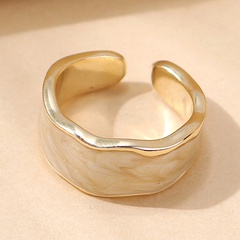 Vente en gros bijoux dégoulinant d'huile de cuivre anneau ouvert uni nihaojewelry