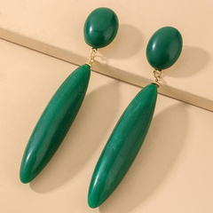 wholesale retro emerald drop-shaped long earrings Nihaojewelry