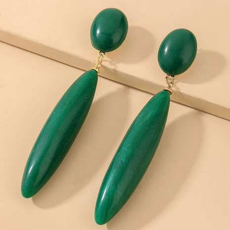 Großhandel retro smaragd tropfenförmige lange ohrringe Nihaojewelry's discount tags
