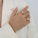 Grohandel Perle Titan Stahl vergoldeter Ring Nihaojewelrypicture11