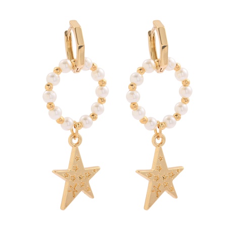 wholesale Boucles d'oreilles en alliage d'étoiles de perles multicouches de style coréen Nihaojewelry's discount tags