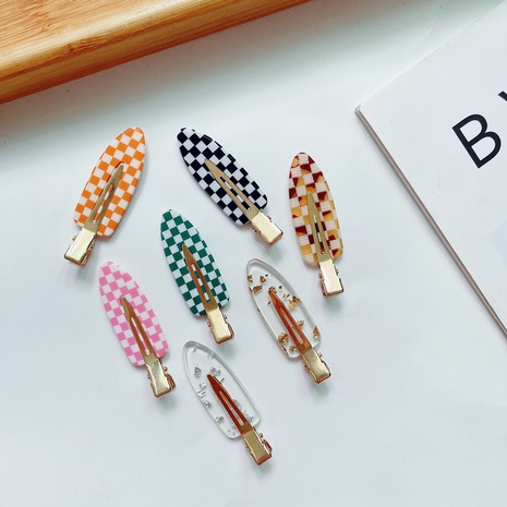 Acrylic Check Seamless Hairpin wholesale jewelry Nihaojewelry's discount tags