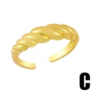 Europischer und amerikanischer neuer Gewinde ring kreative Persnlichkeit vergoldtes FischgrtenSchlssels chloss ins InternetPromiRetroRing rim36picture10