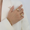 Grohandel Perle Titan Stahl vergoldeter Ring Nihaojewelrypicture15