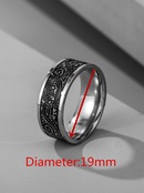 Vintage Carved Titanium Steel Ring Wholesale Nihaojewelrypicture12