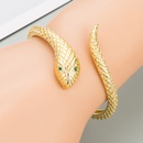 Art und Weise schlangenfrmiges verkupfertes 18K echtes Gold offenes Armband Grohandel Nihaojewelrypicture17
